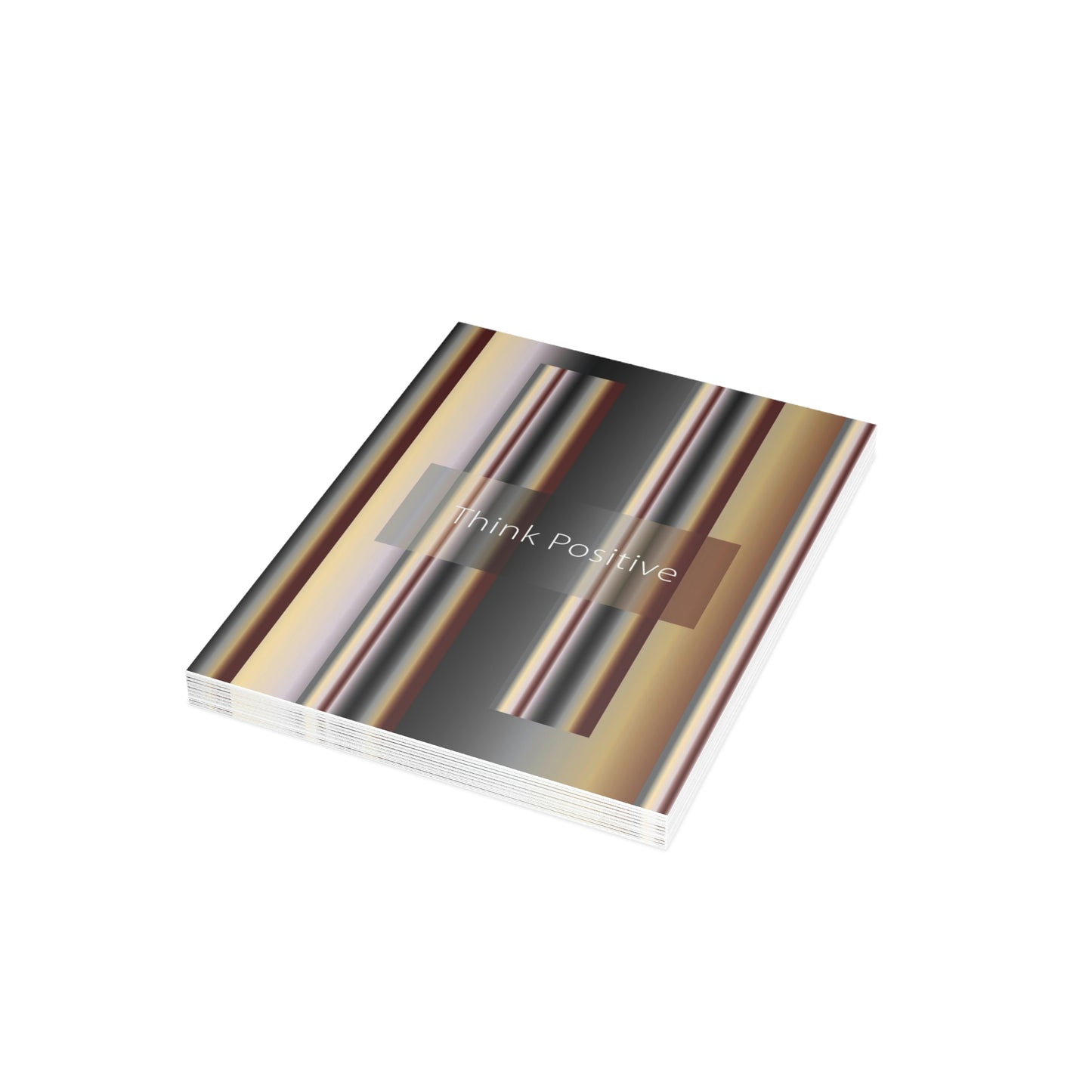 Folded Greeting Cards Vertical (1, 10, 30, and 50pcs) Think Positive - Design No.700