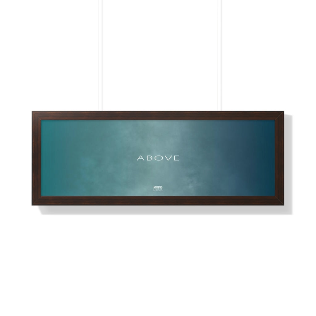 Poster Framed Horizontal 16“ x 16“ - Design Above