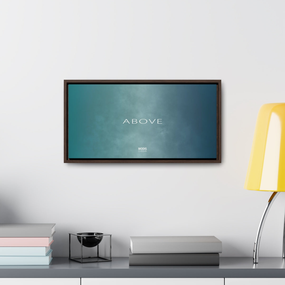 Canvas Gallery Wrap Framed Horizontal 20“ x 10“ - Design Above