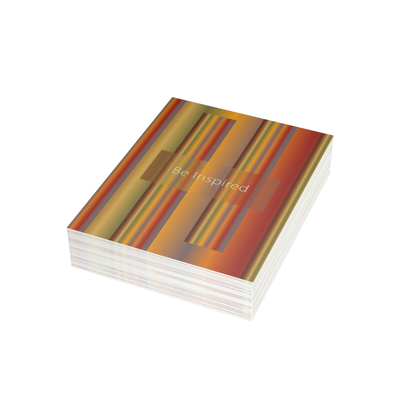 Folded Greeting Cards Vertical (1, 10, 30, and 50pcs) Be Inspired - Design No.1700