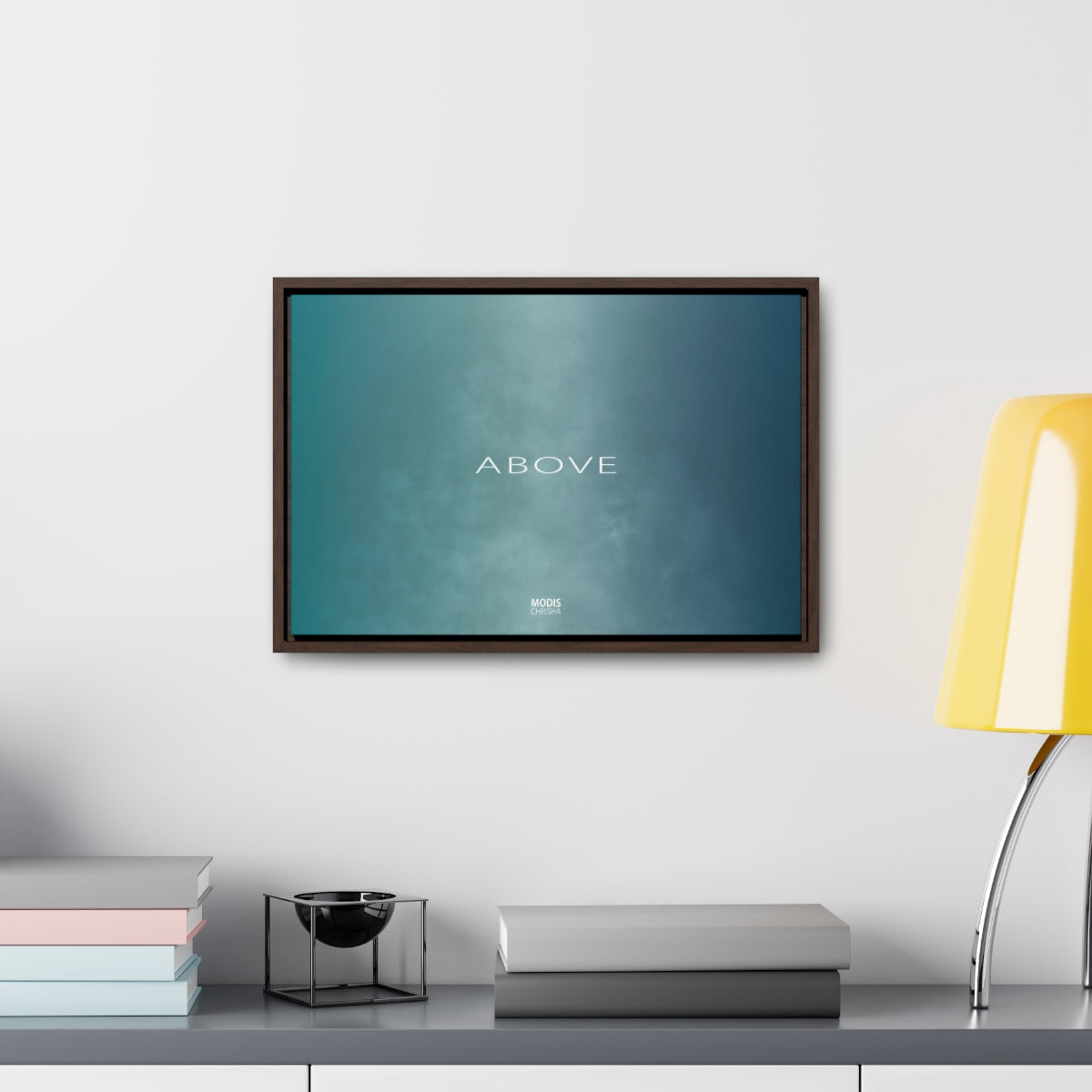 Canvas Gallery Wrap Framed Horizontal 18“ x 12“ - Design Above