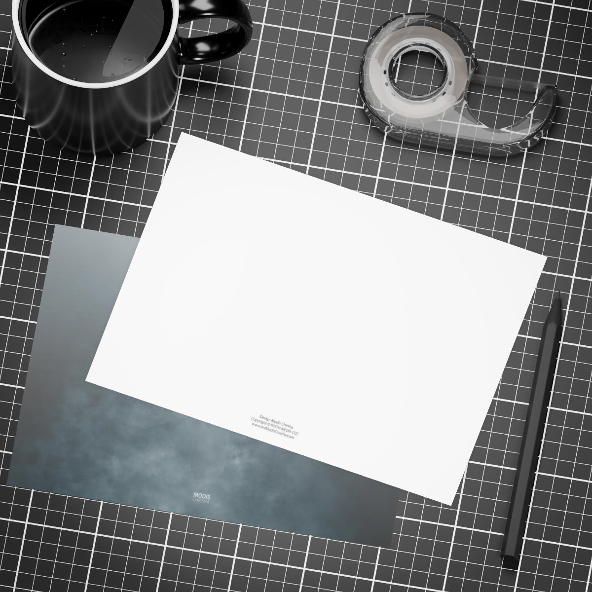 Art Postcards Horizontal (10, 30, and 50pcs) Design 'Silence'