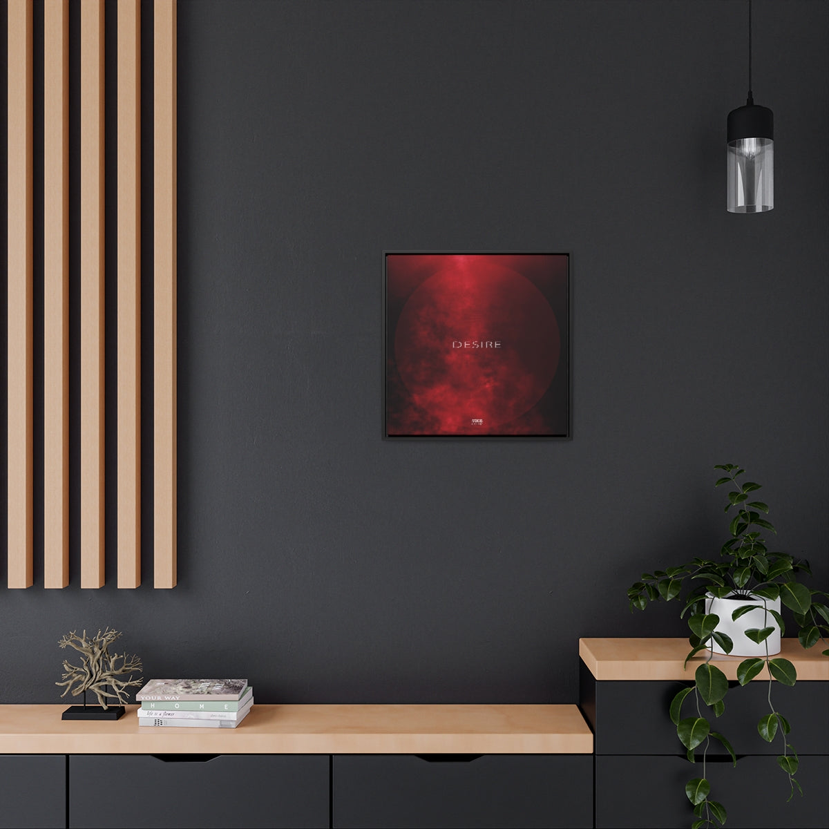 Desire - Square Framed Gallery Wrap Canvas, 20" x 20"