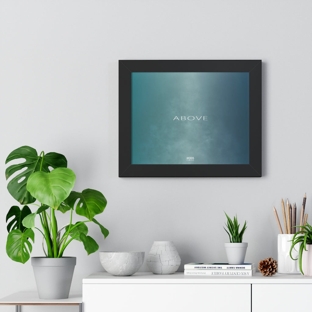 Poster Framed Horizontal 14" x 11" - Design Above