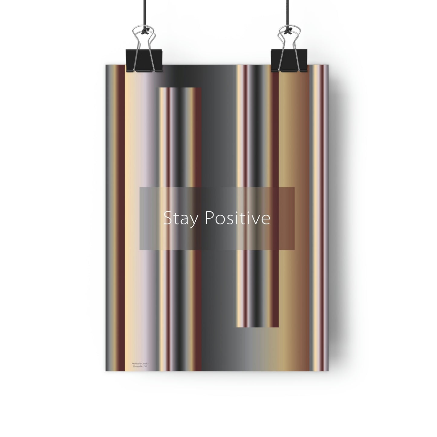 Giclée Art Print 8" x 11" Stay Positive, Design No.700
