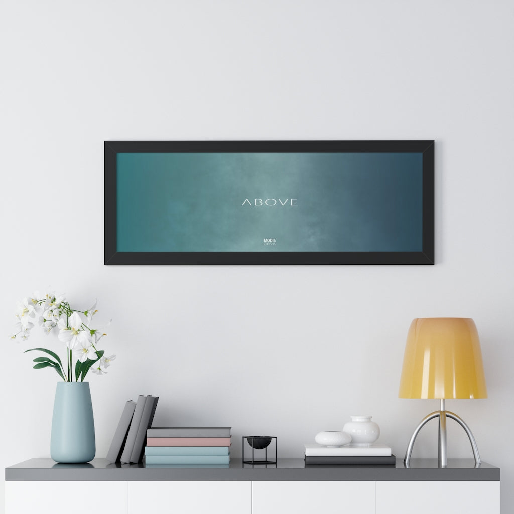 Poster Framed Horizontal 16“ x 16“ - Design Above