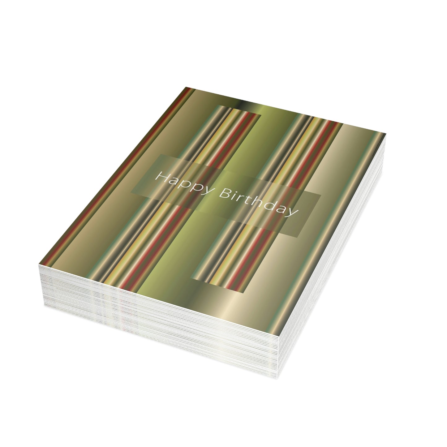 Unfolded Greeting Cards Vertical(10, 30, and 50pcs) Happy Birthday - Design No.300