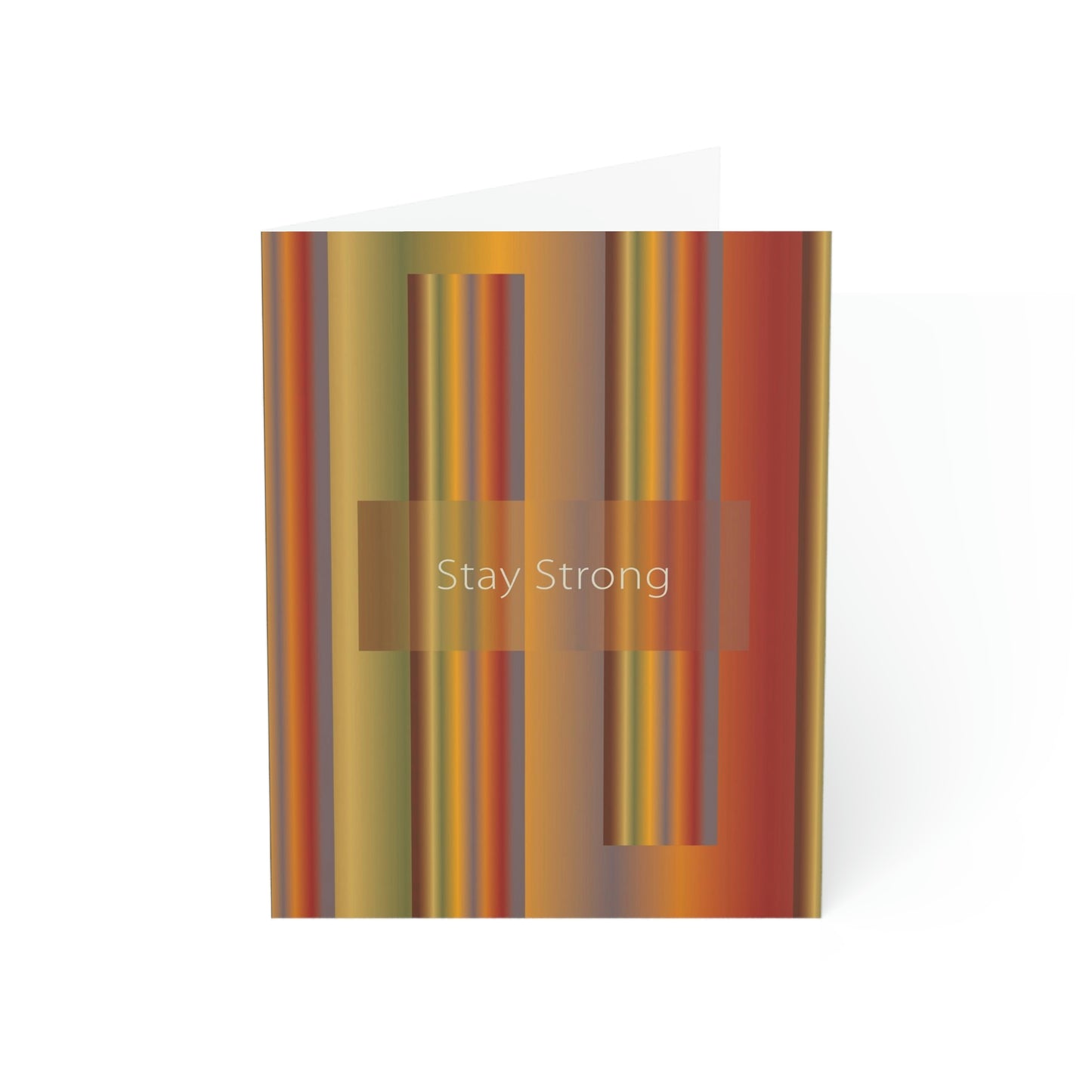 Folded Greeting Cards Vertical (1, 10, 30, and 50pcs) Stay Strong - Design No.1700