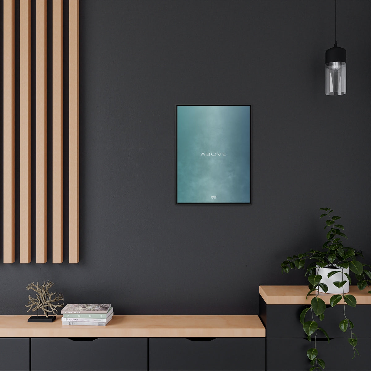 Canvas Gallery Wrap Framed Vertical 18“ x 24" - Design Above