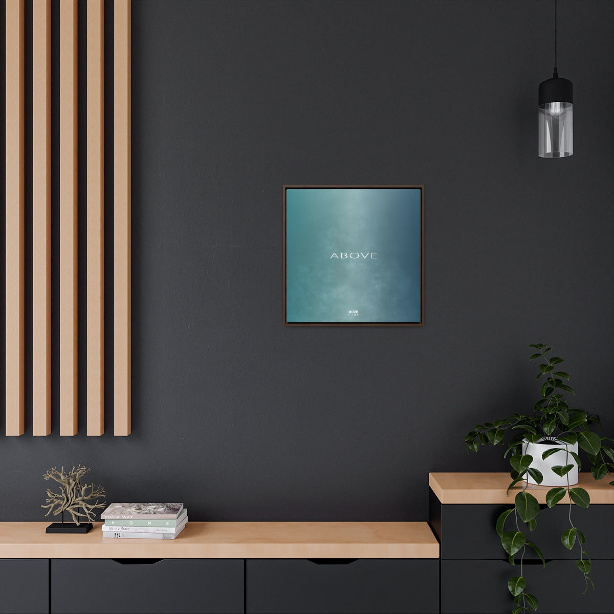 Canvas Gallery Wrap Square Framed 20“ x 20“ - Design Above