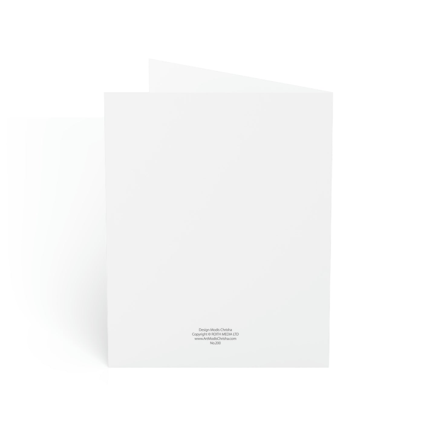 Folded Greeting Cards Vertical (1, 10, 30, and 50pcs) Think Positive - Design No.200