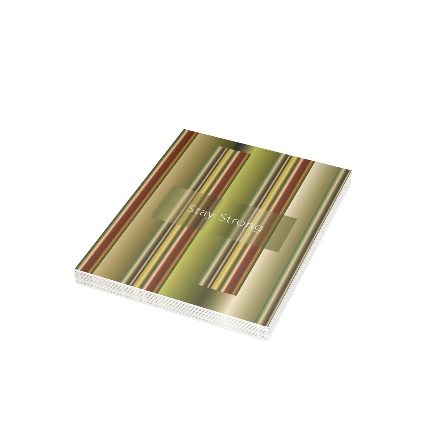 Folded Greeting Cards Vertical (1, 10, 30, and 50pcs) Stay Strong - Design No.300
