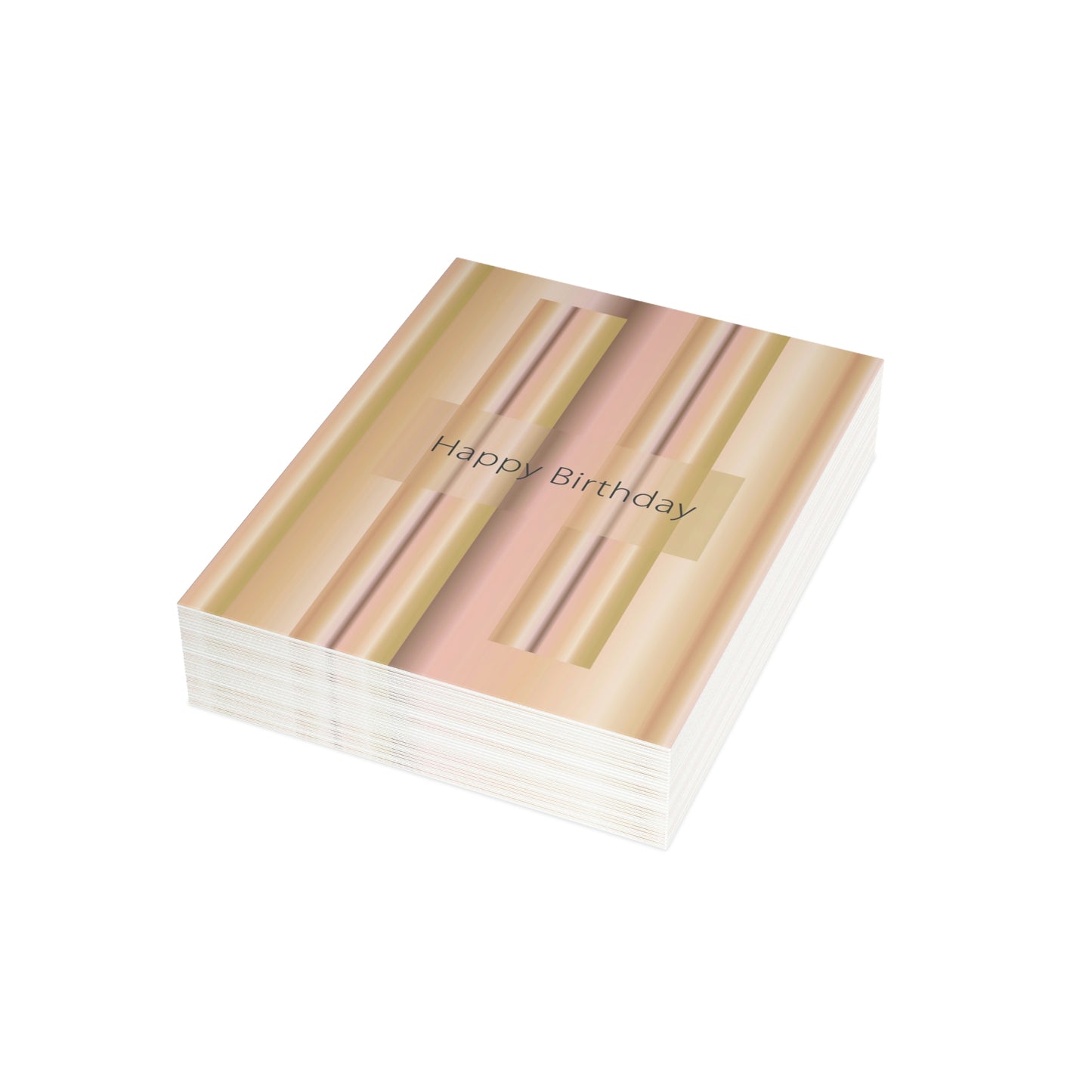 Folded Greeting Cards Vertical (1, 10, 30, and 50pcs) Happy Birthday - Design No.100