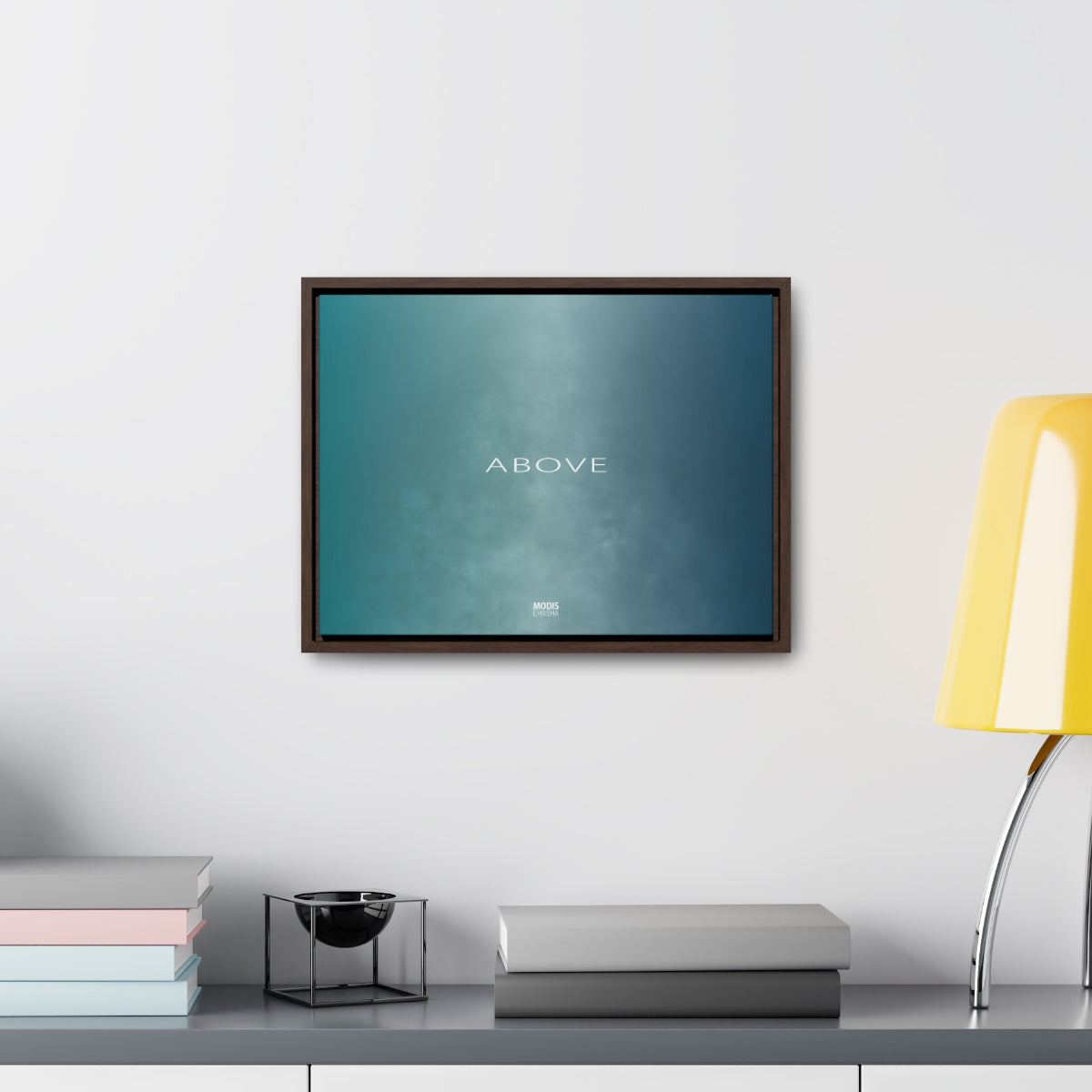 Canvas Gallery Wrap Framed Horizontal 16“ x 12" - Design Above