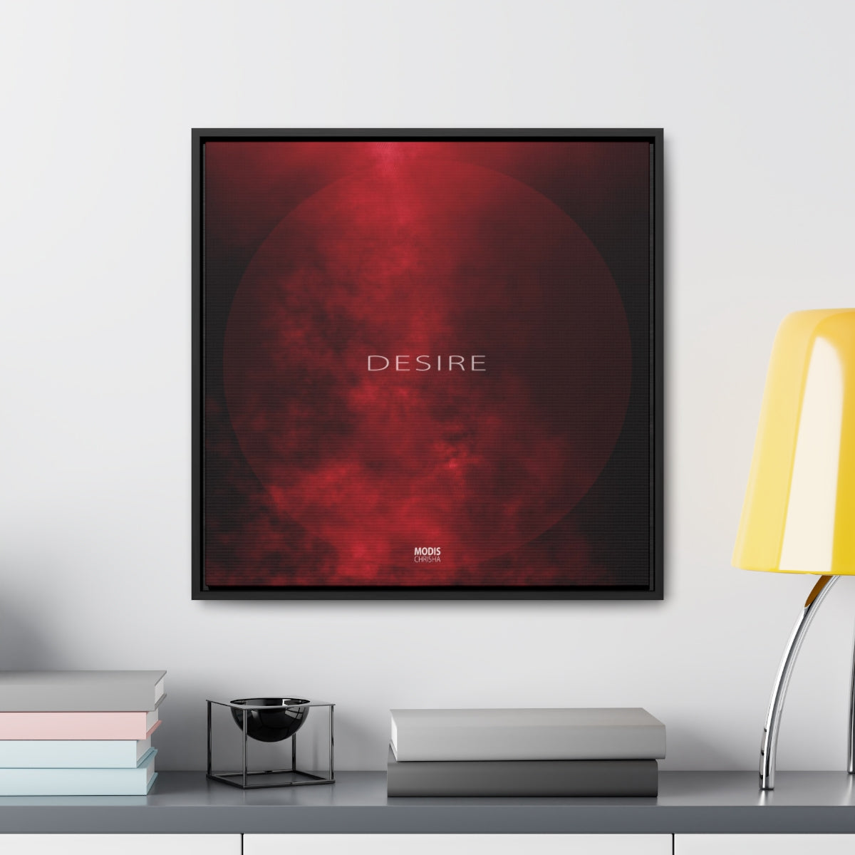 Desire - Square Framed Gallery Wrap Canvas, 20" x 20"