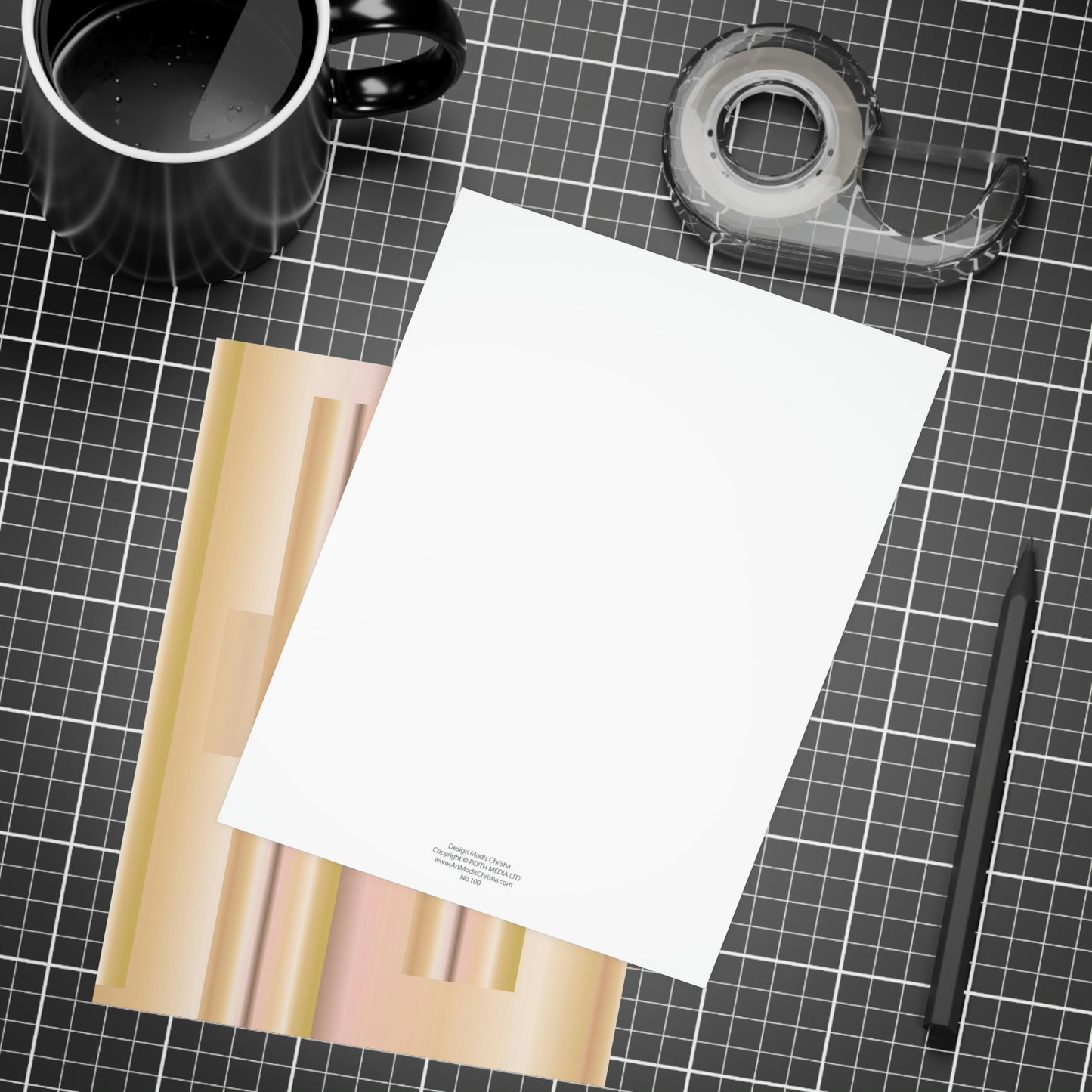 Art Greeting Postcard Vertical (10, 30, and 50pcs) Be Inspired - Design No.100