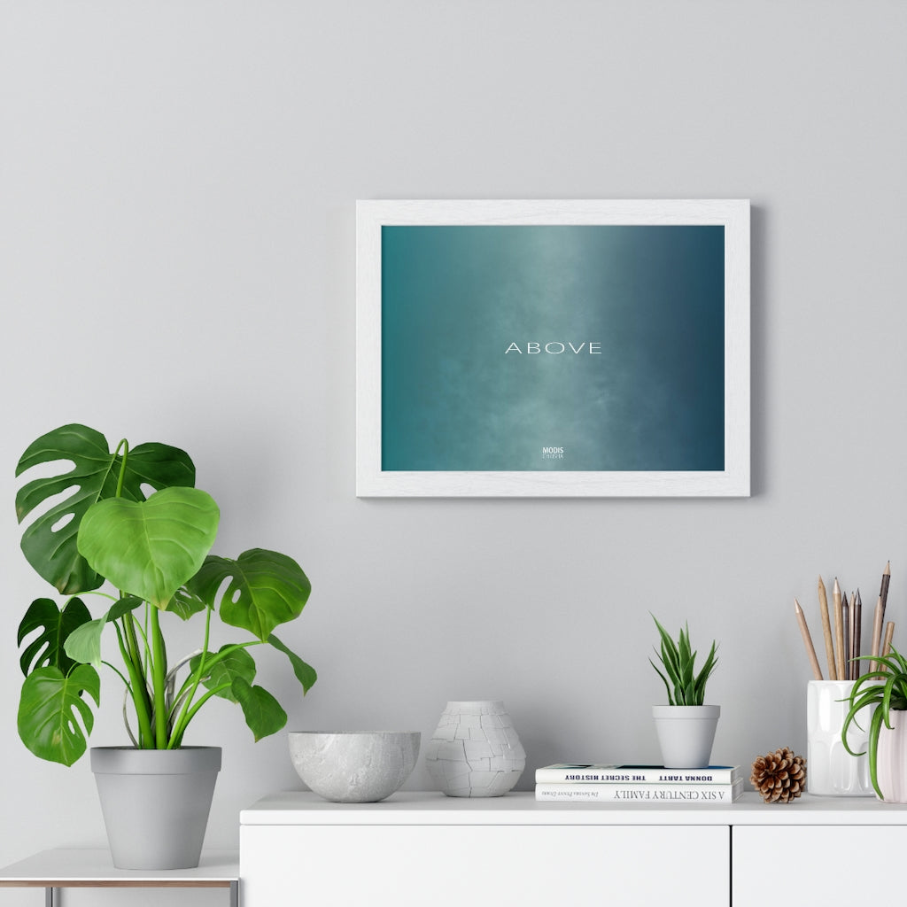 Poster Framed Horizontal Premium 11" x 8" -Design Above