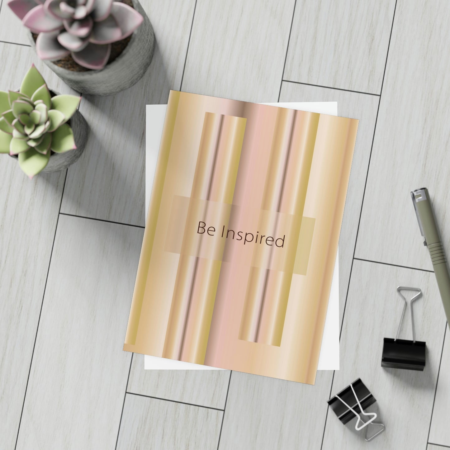 Art Greeting Postcard Vertical (10, 30, and 50pcs) Be Inspired - Design No.100