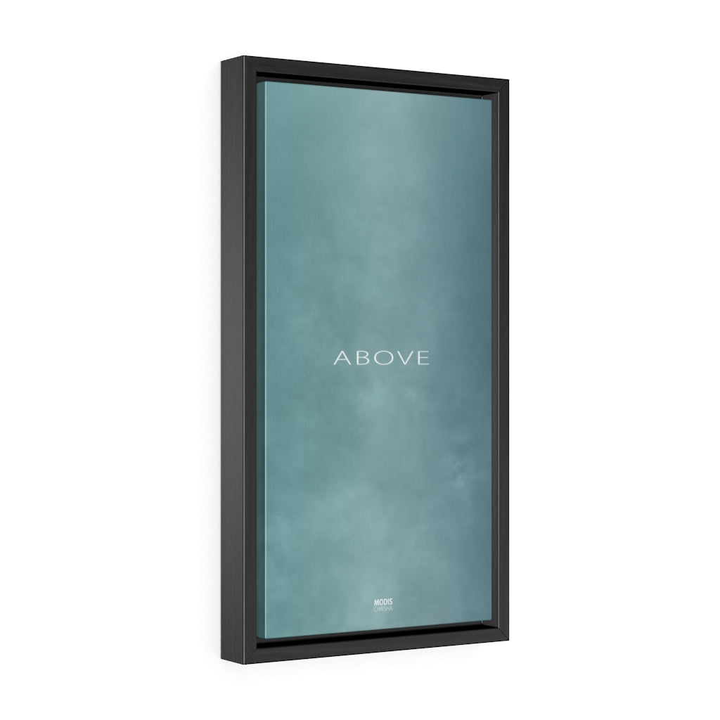 Canvas Gallery Wrap Framed Vertical 10“x 20“ - Design Above