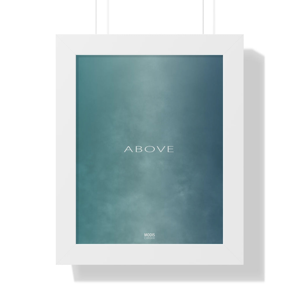 Poster Framed Vertical 11" x 14" - Design Above