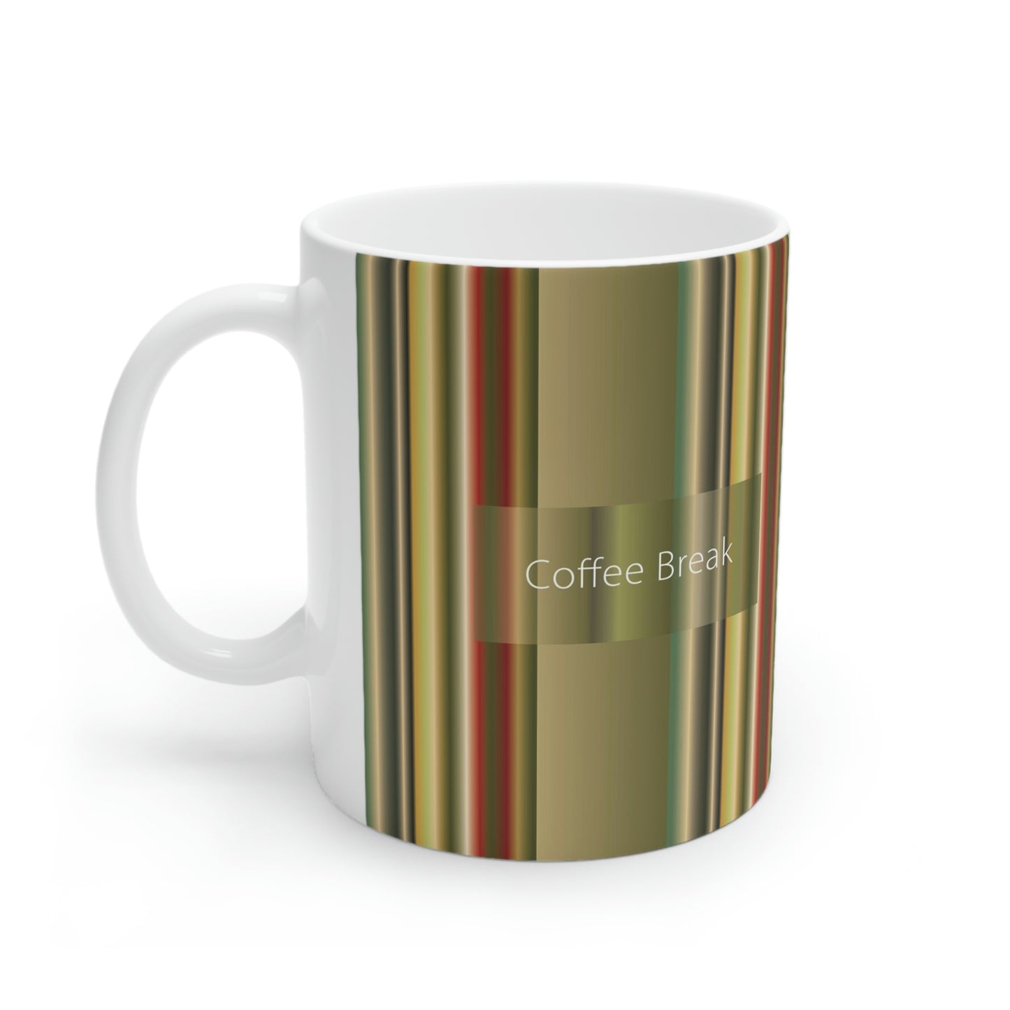 Ceramic Mug 11oz, Coffee Break - Design No.300