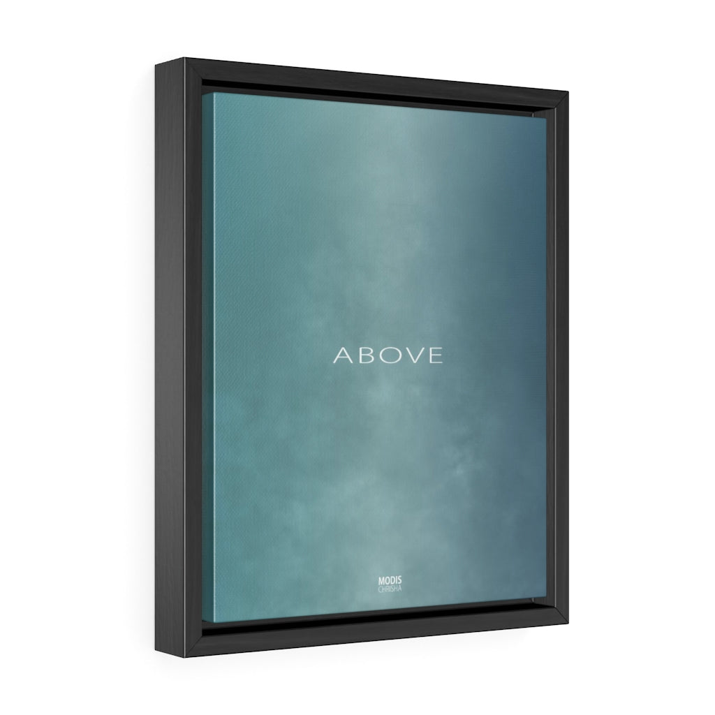Canvas Gallery Wrap Framed Vertical 11" x 14" - Design Above