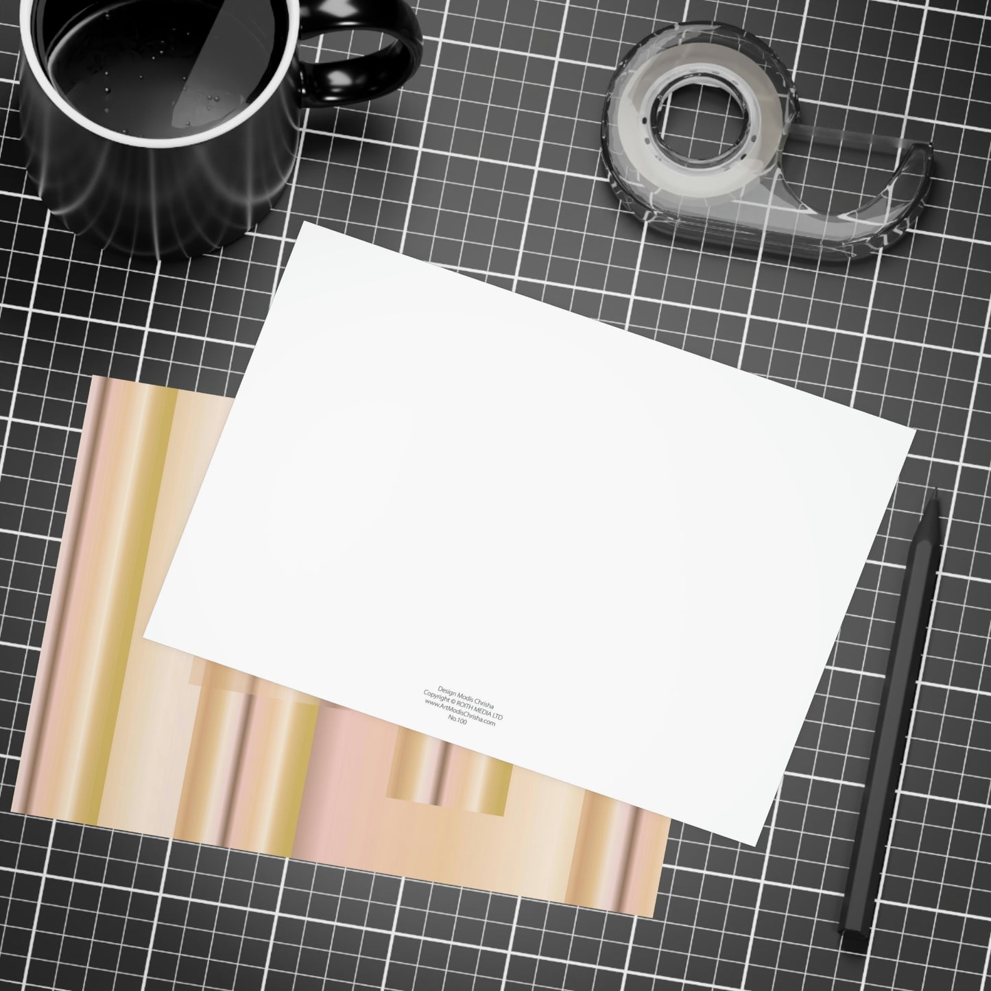 Unfolded Greeting Cards Horizontal (10, 30, and 50pcs) Be Inspired - Design No.100