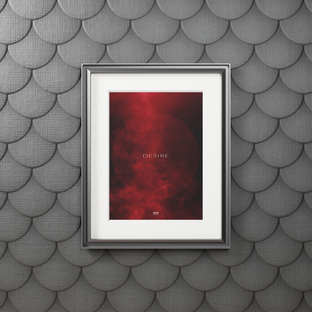 Fine Art Prints (Passepartout Paper Vertical Frame) 11″ × 14″ Design 'Desire'