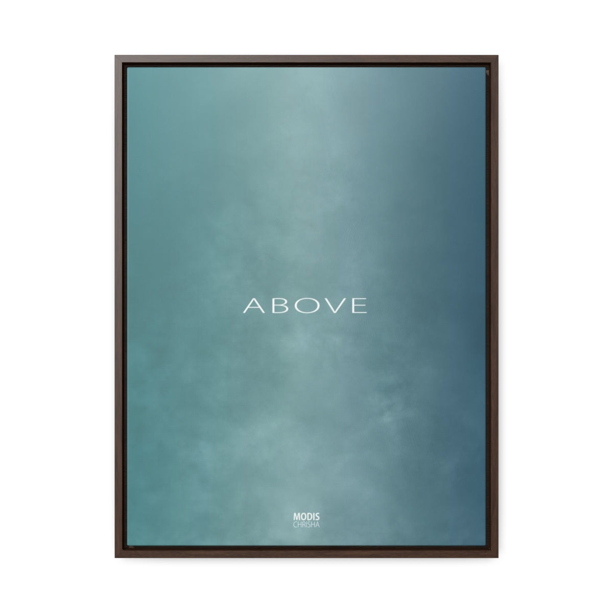 Canvas Gallery Wrap Framed Vertical 18“ x 24" - Design Above