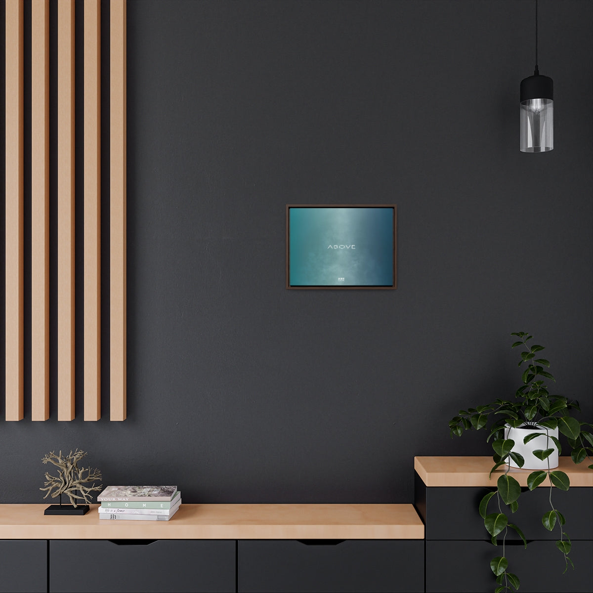 Canvas Gallery Wrap Framed Horizontal 16“ x 12" - Design Above