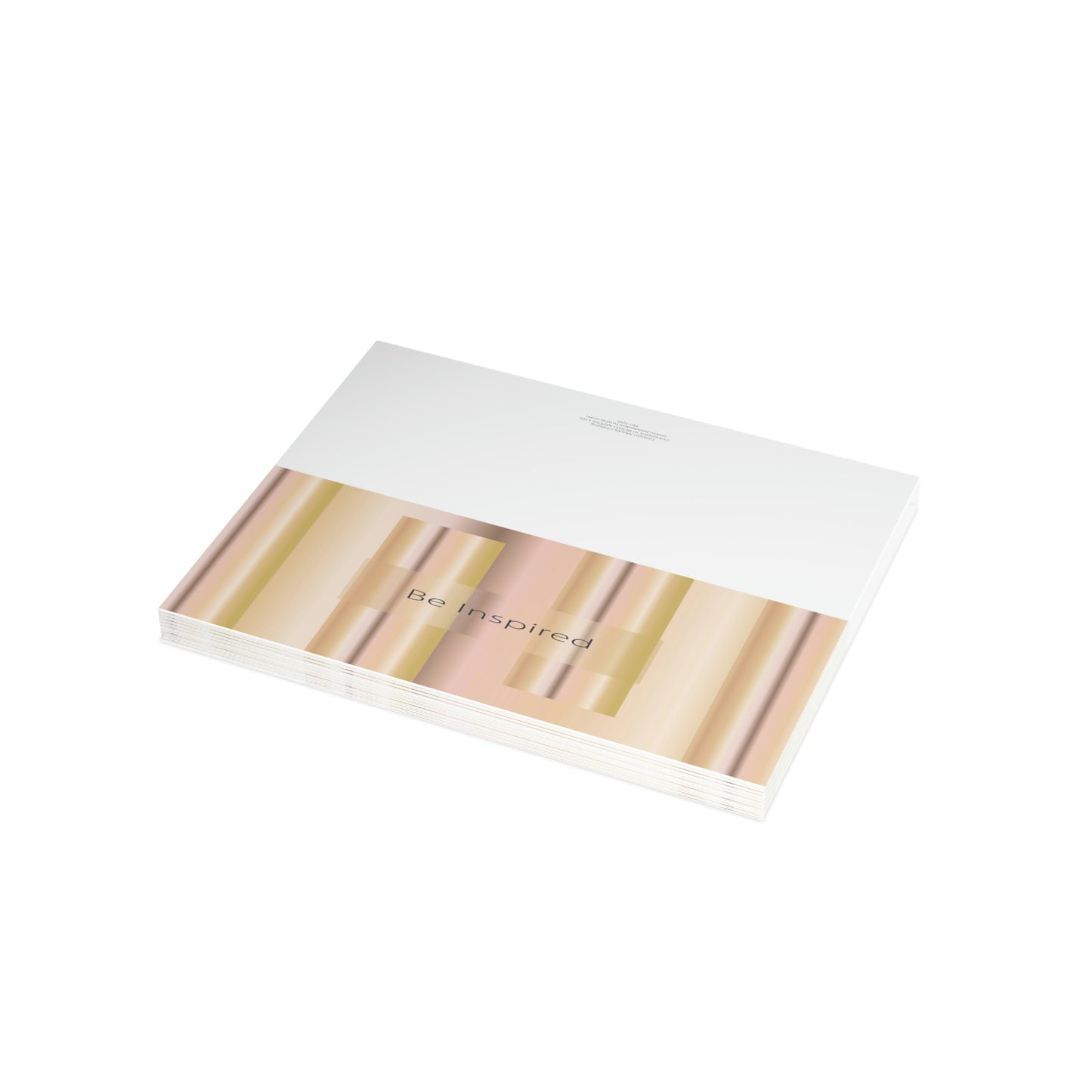 Folded Greeting Cards Horizontal (1, 10, 30, and 50pcs) Be Inspired - Design No.100