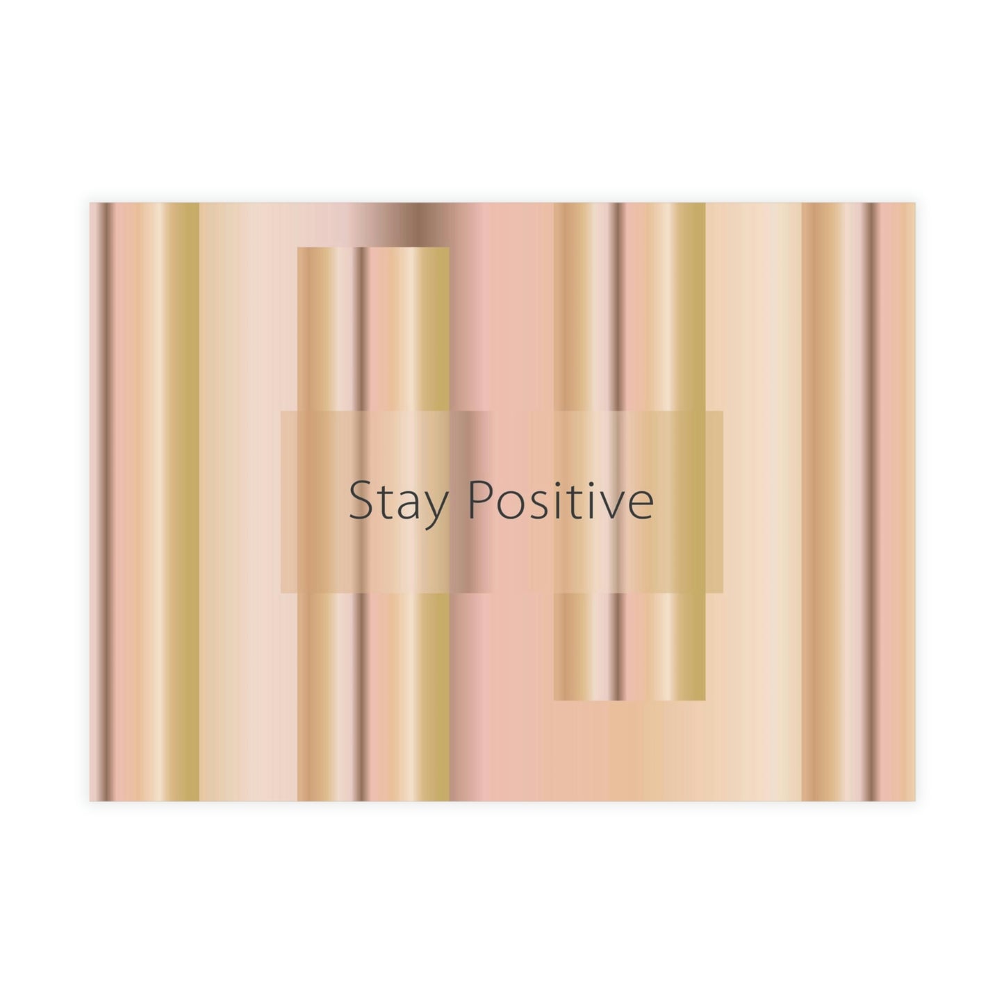 Art Greeting Postcard Horizontal (10, 30, and 50pcs) Stay Positive - Design No.100