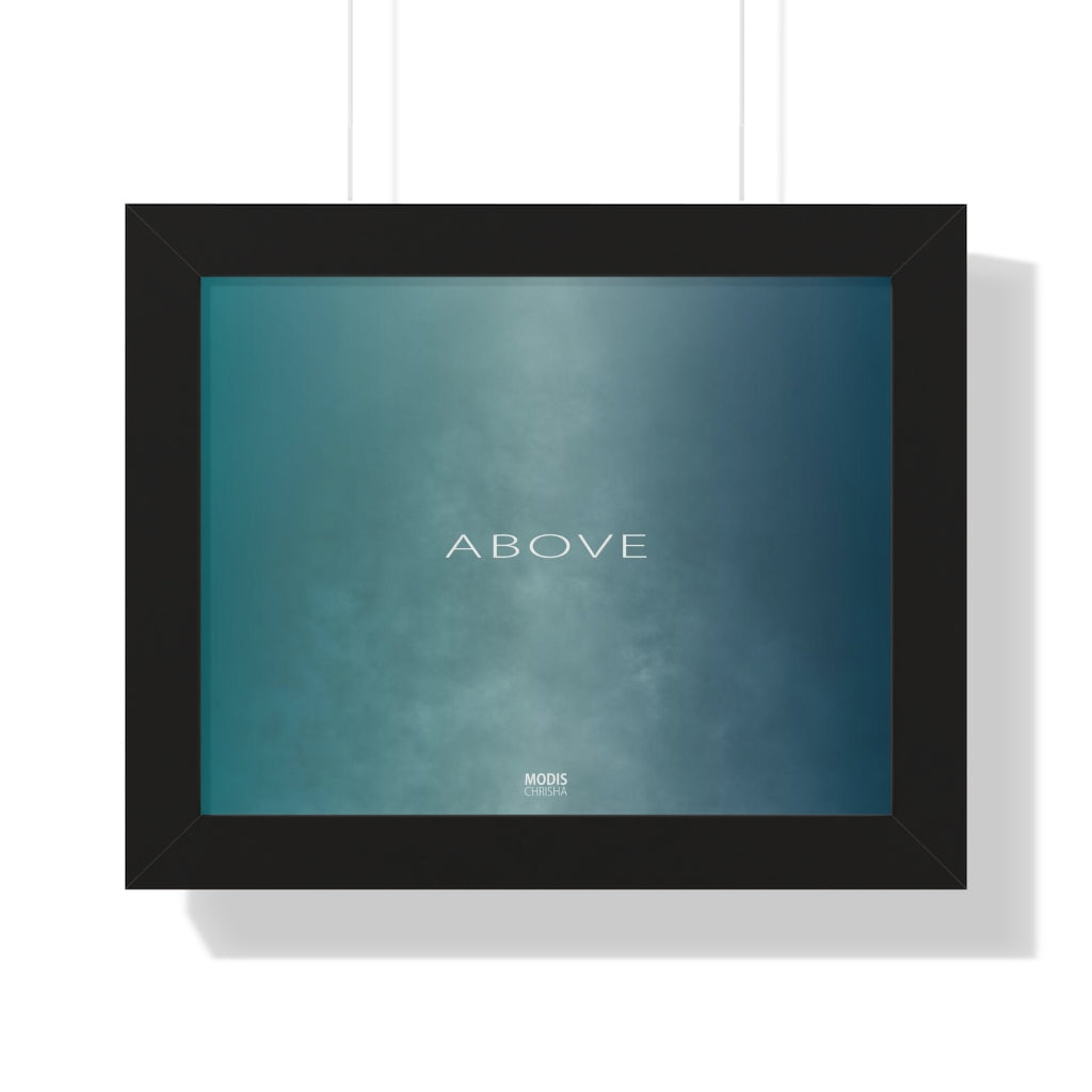 Poster Framed Horizontal 14" x 11" - Design Above