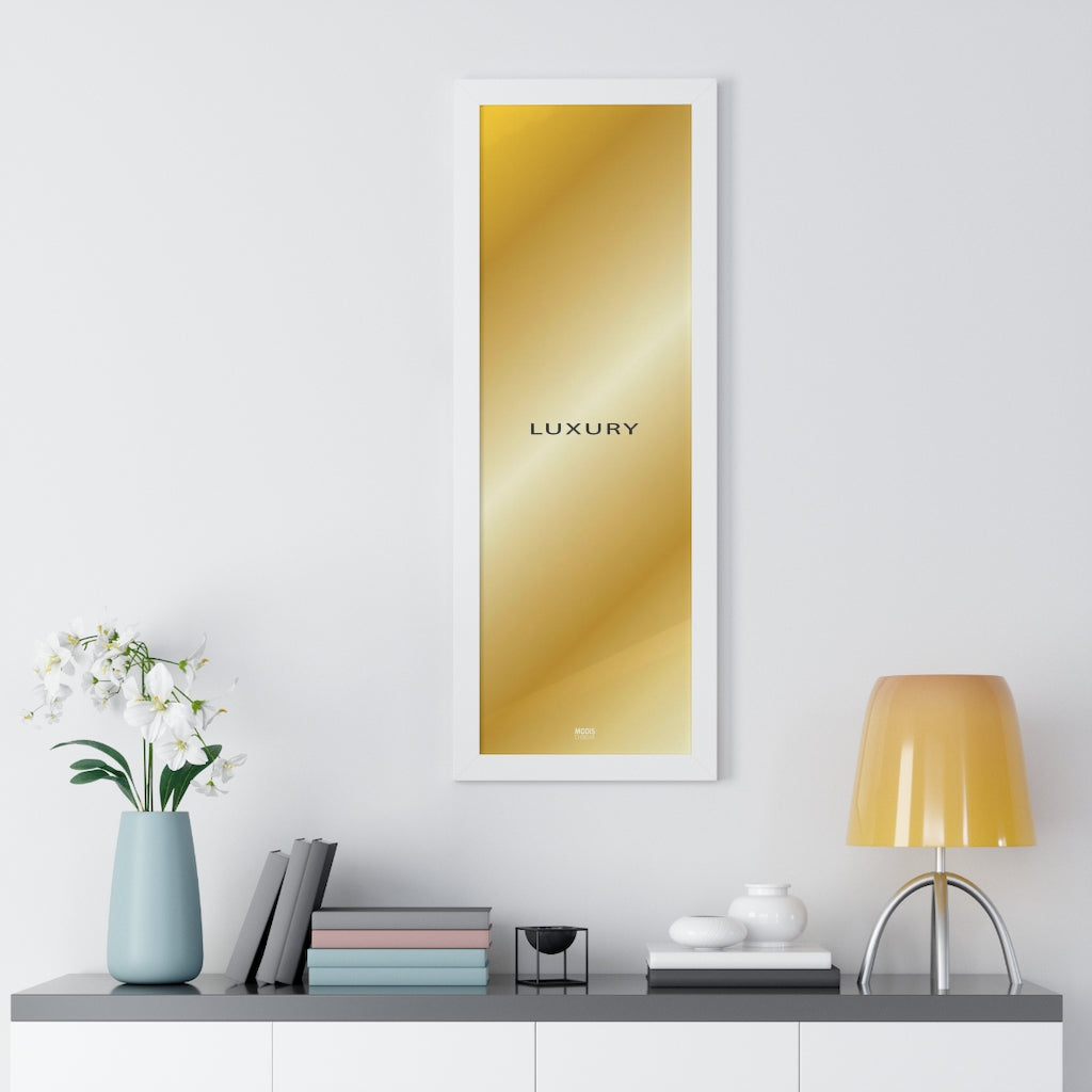 Poster Framed Vertical 12“ x 36“ - Design Luxury
