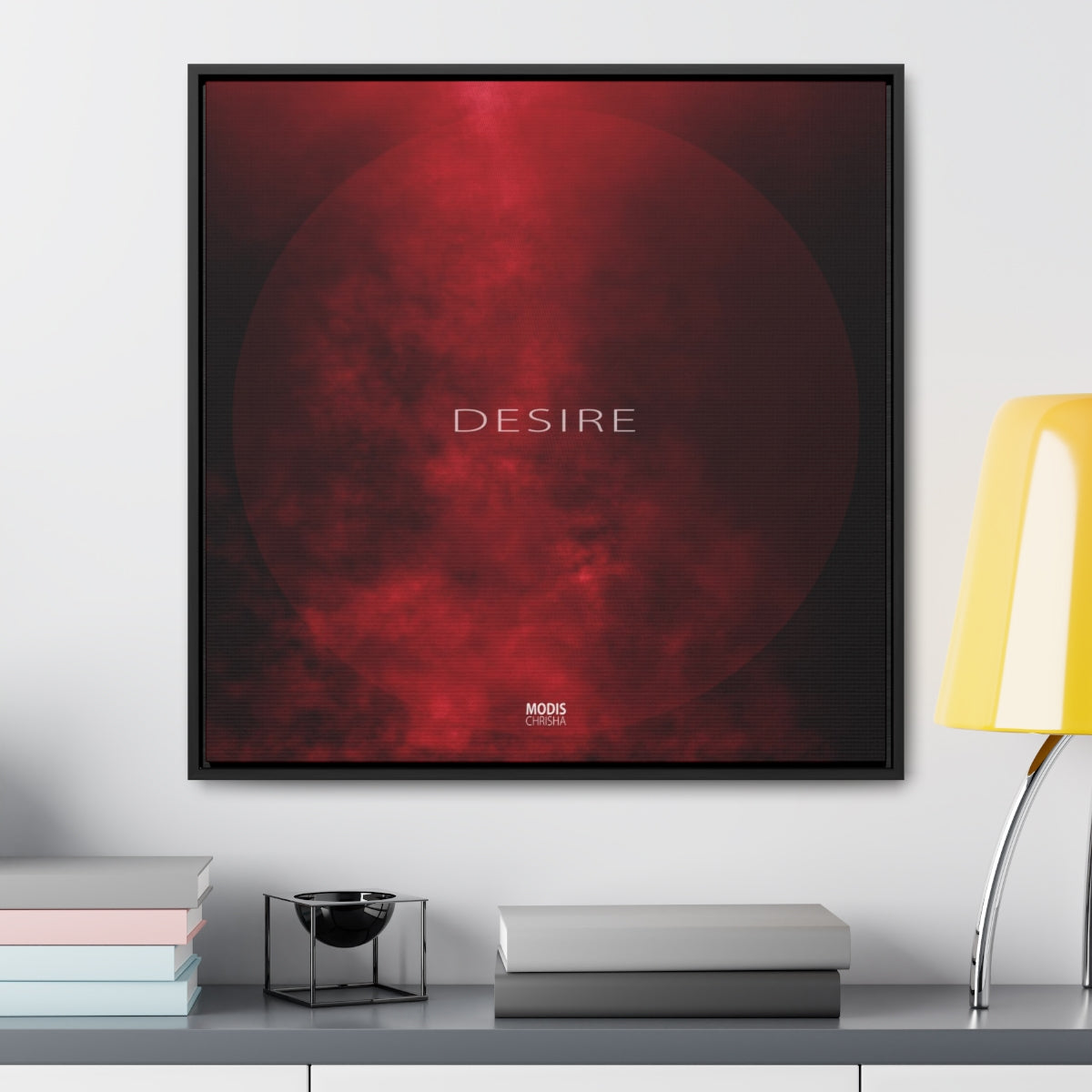 Desire - Square Framed Gallery Wrap Canvas, 24" x 24"