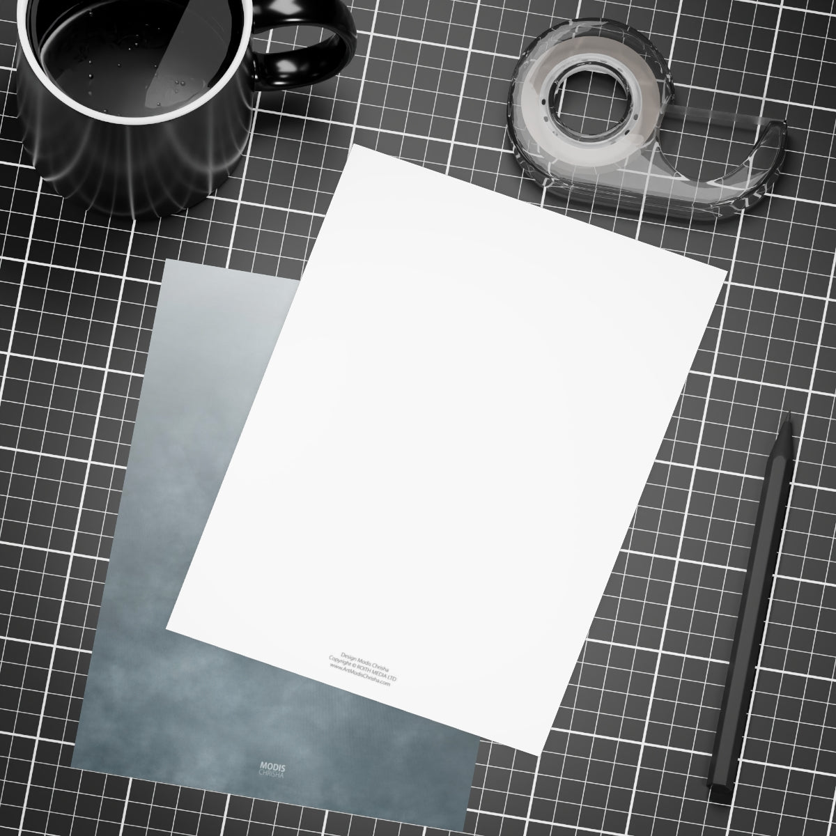 Art Postcards Vertical (10, 30, and 50pcs) Design 'Silence'