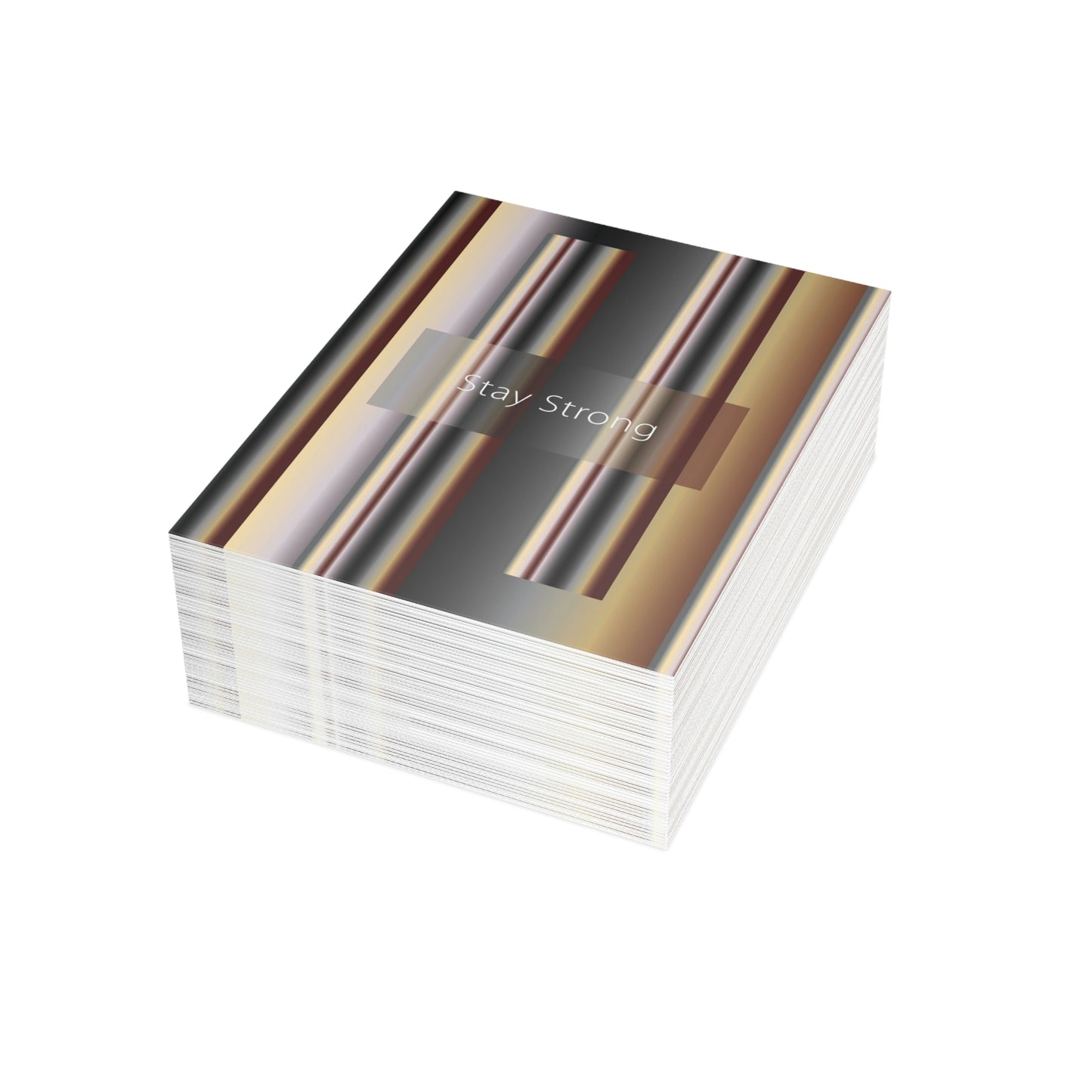 Folded Greeting Cards Vertical (1, 10, 30, and 50pcs) Stay Strong - Design No.700