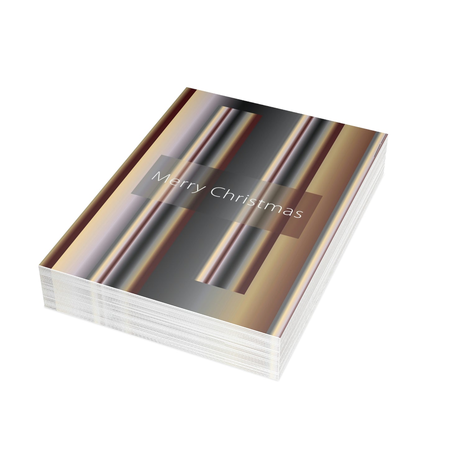 Unfolded Greeting Cards Vertical(10, 30, and 50pcs) Merry Christmas - Design No.700