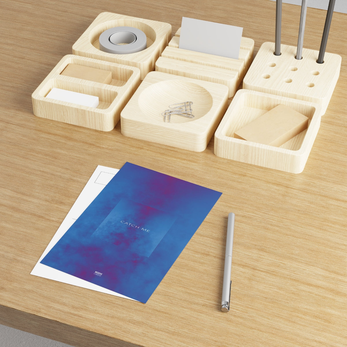 Fine Art Postcard (vertical) - Design 'Catch me'
