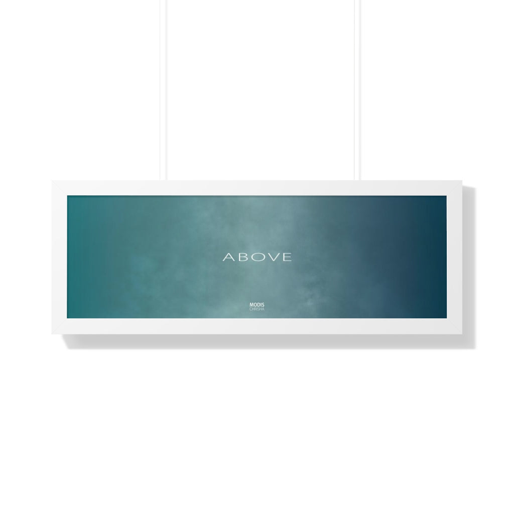 Poster Framed Horizontal 16“ x 16“ - Design Above