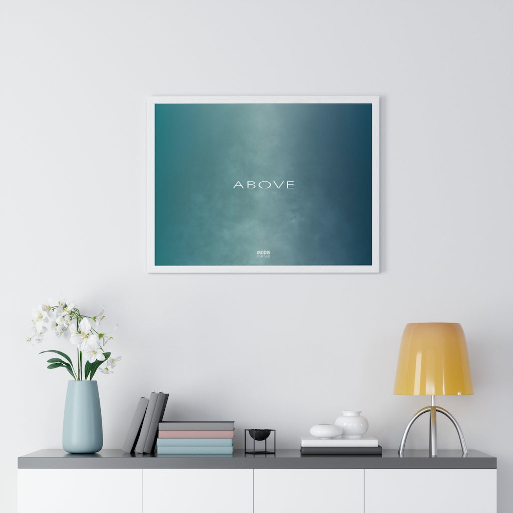 Poster Framed Horizontal Premium 24“ x 18“ - Design Above