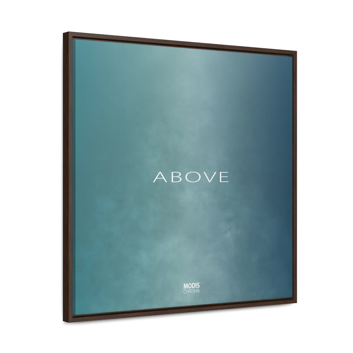 Canvas Gallery Wrap Square Framed 24“ x 24“ - Design Above