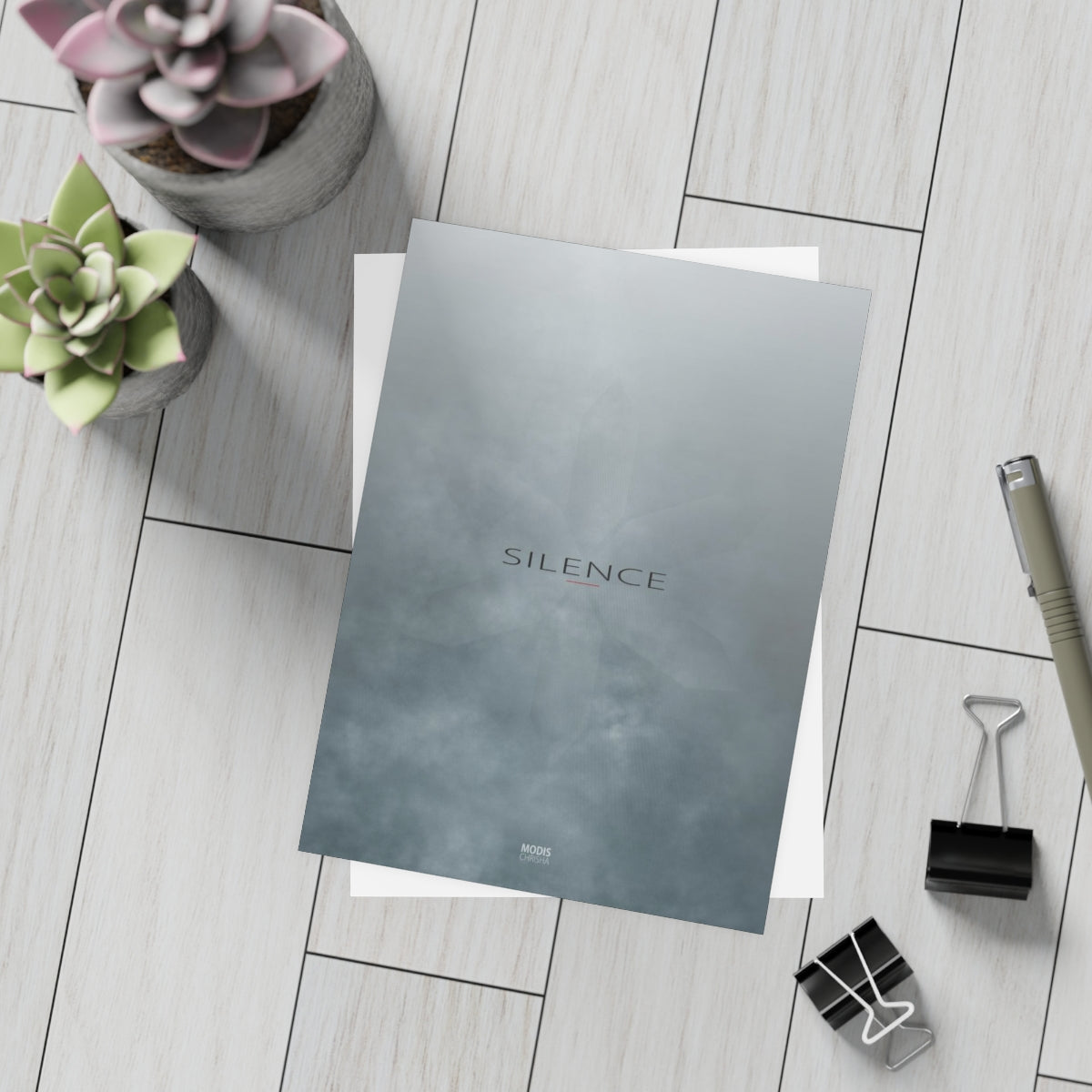 Art Postcards Vertical (10, 30, and 50pcs) Design 'Silence'