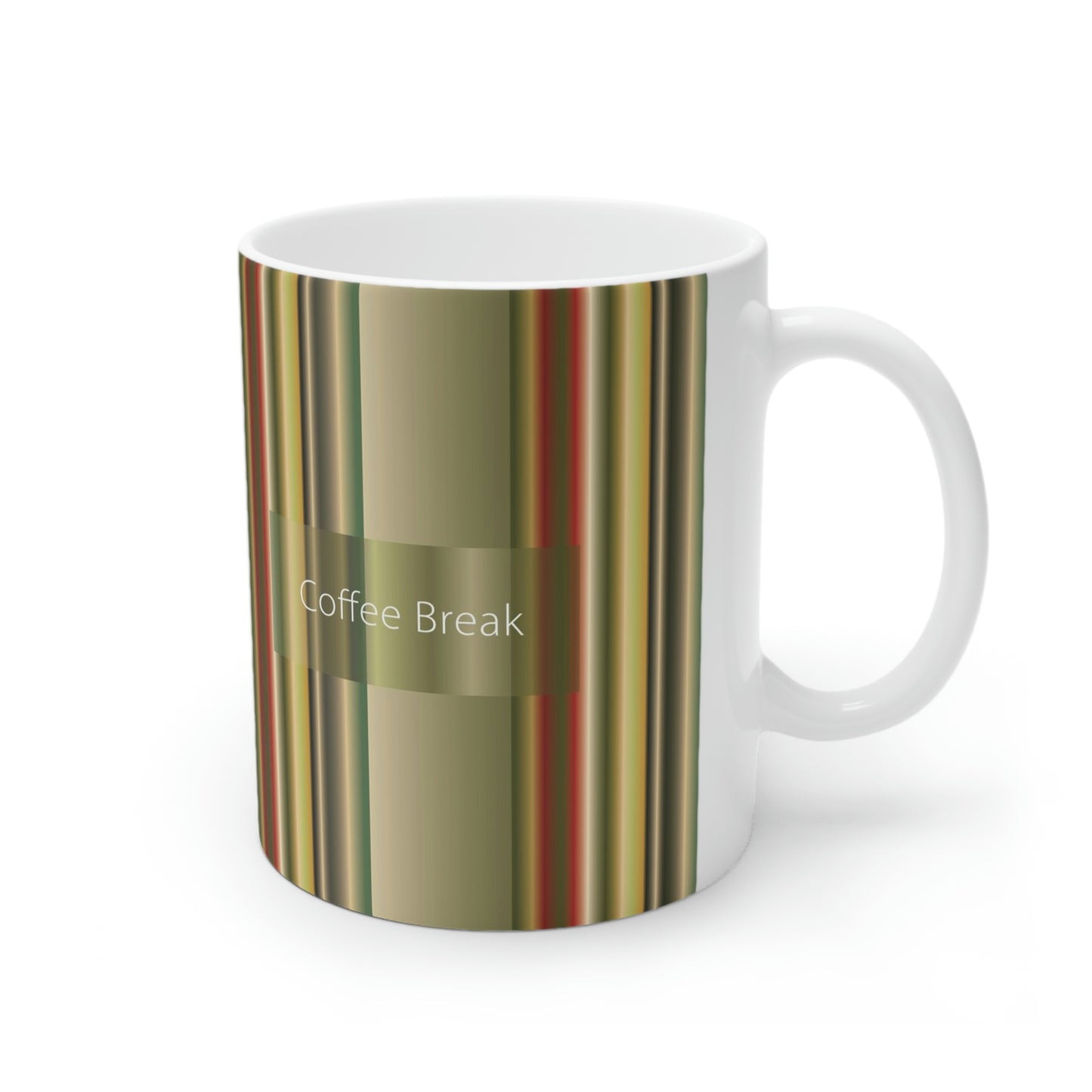 Ceramic Mug 11oz, Coffee Break - Design No.300