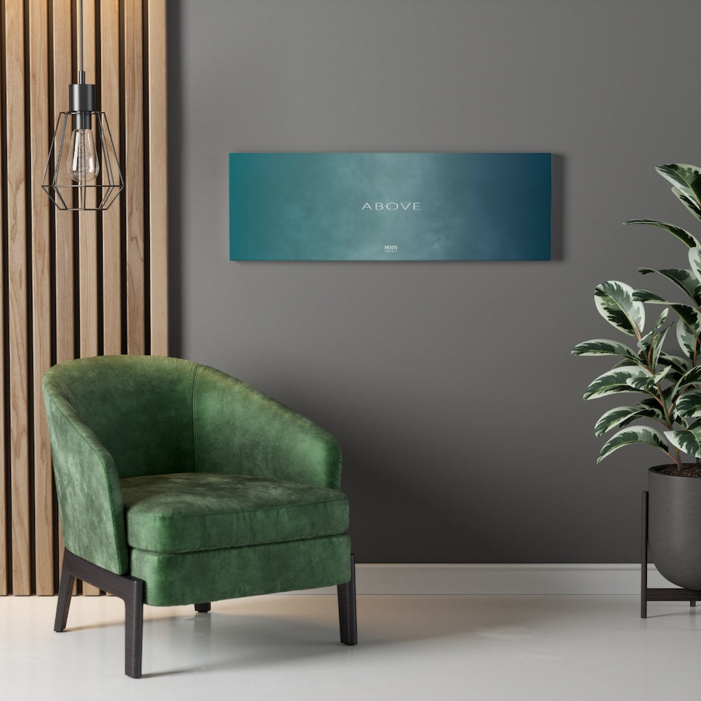 Canvas Gallery Wraps (1.25″) 36“ x 12“ - Design Above