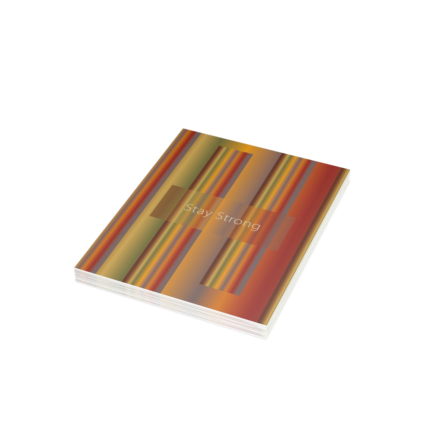 Folded Greeting Cards Vertical (1, 10, 30, and 50pcs) Stay Strong - Design No.1700
