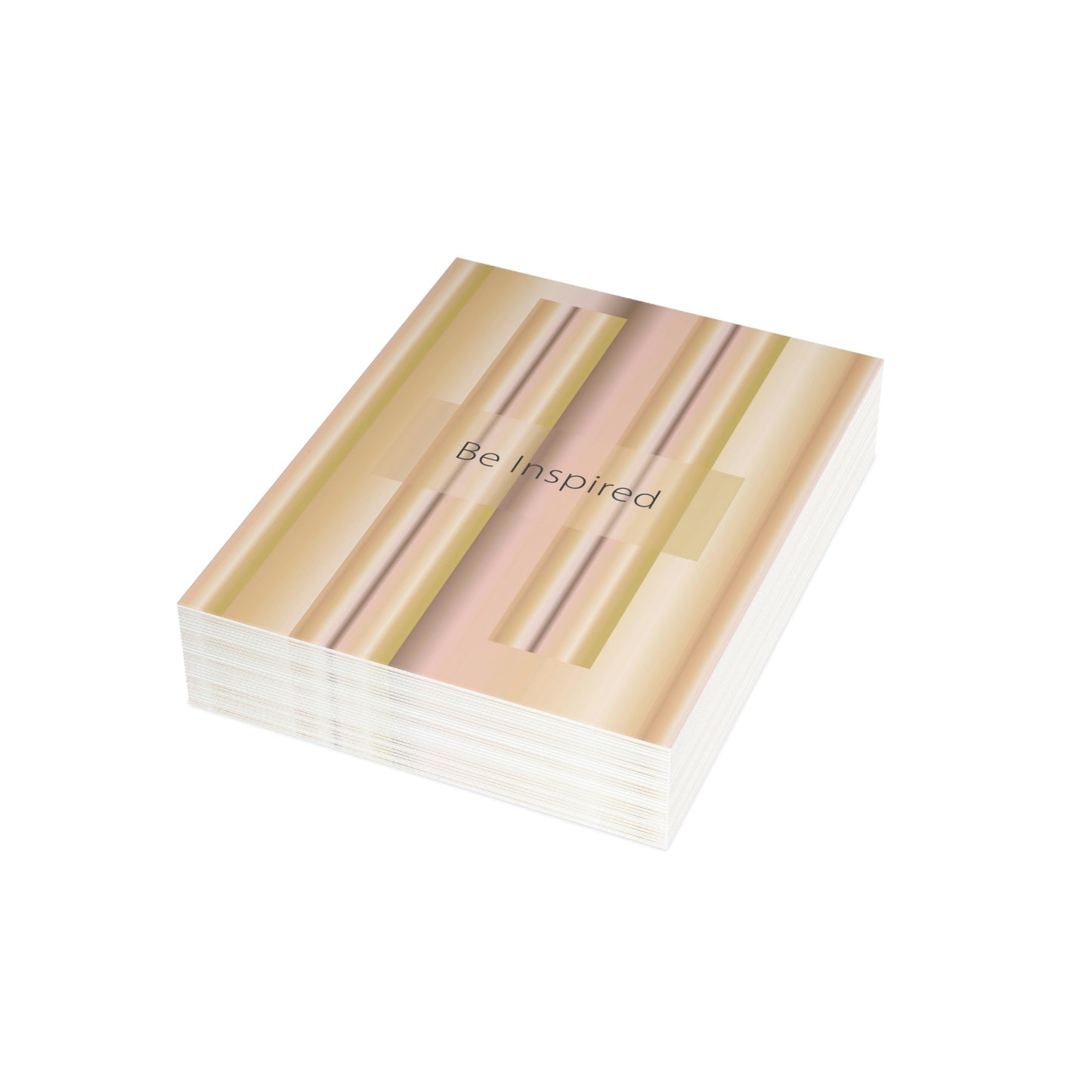 Folded Greeting Cards Vertical (1, 10, 30, and 50pcs) Be Inspired - Design No.100