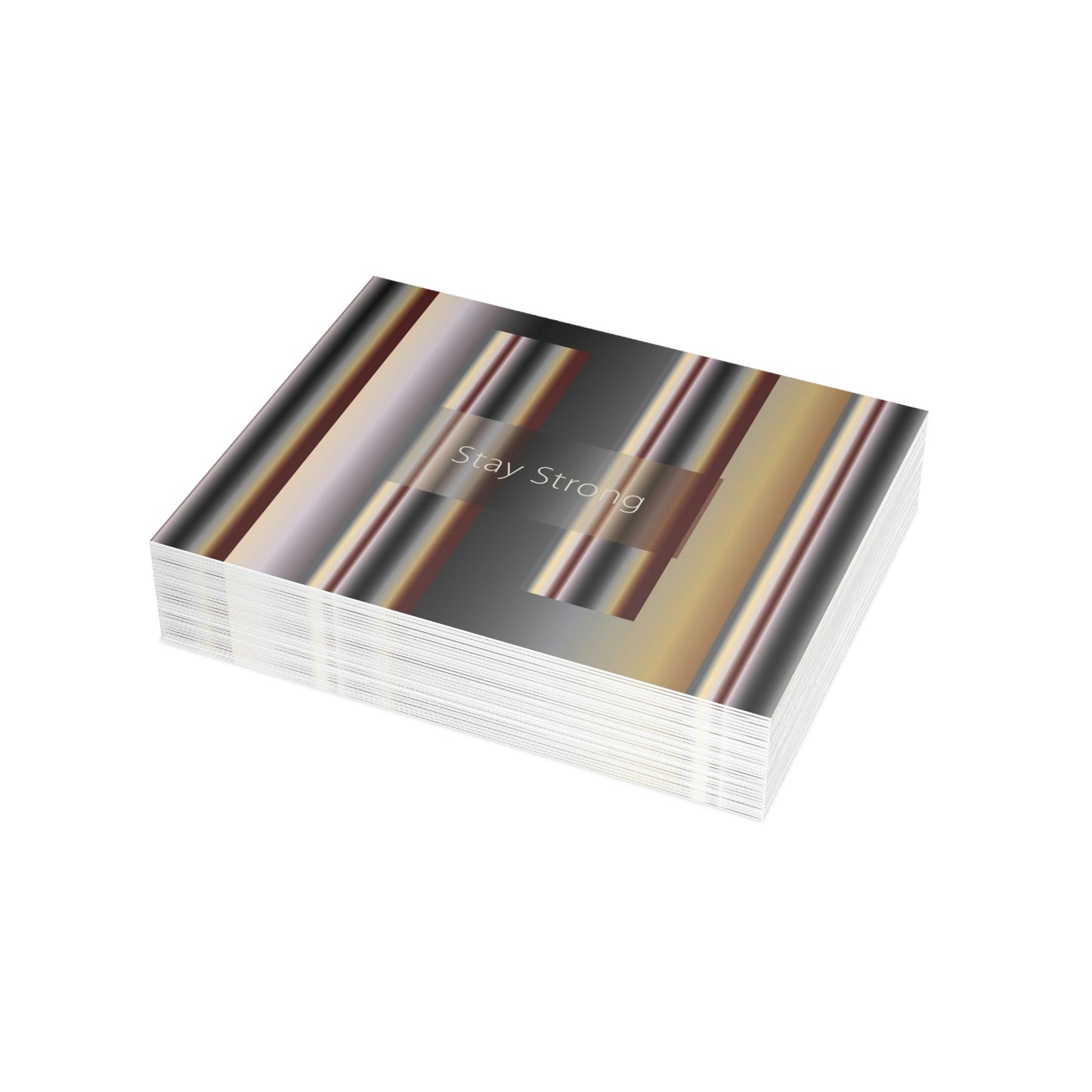 Folded Greeting Cards Horizontal (1, 10, 30, and 50pcs) Stay Strong - Design No.700