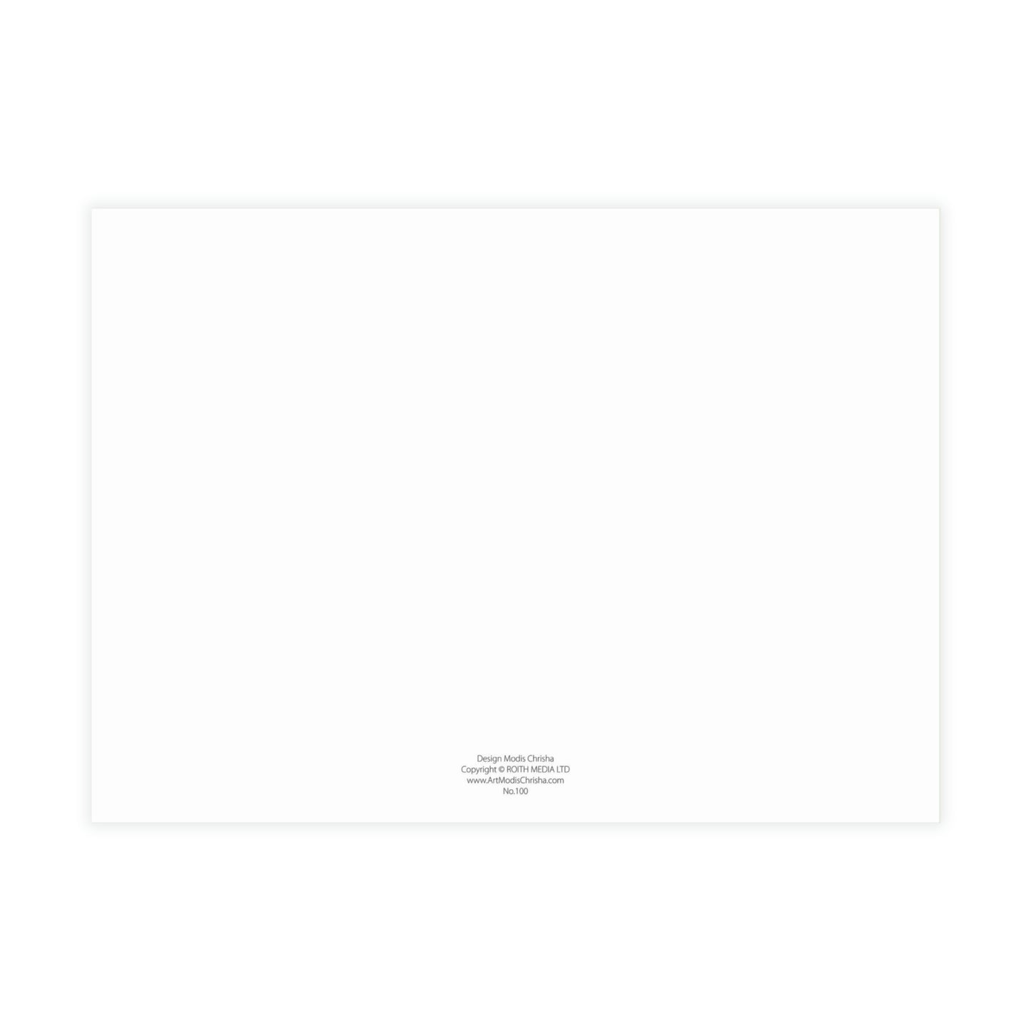 Unfolded Greeting Cards Horizontal (10, 30, and 50pcs) Keep Going - Design No.100