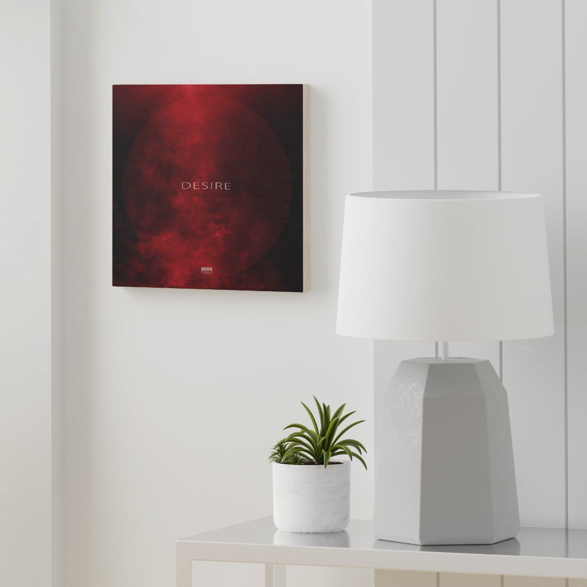 Desire - 7.8" x 7.8" Wood Canvas